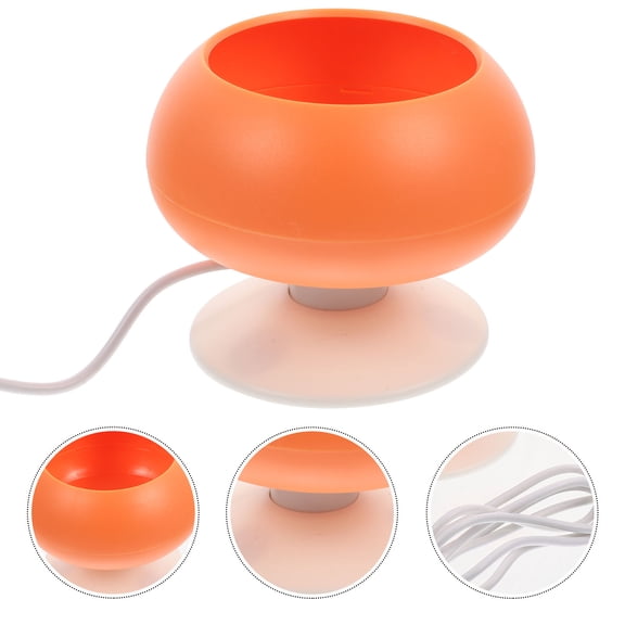 EXHUMKY 1Set Automatic Beading Machine Orange ABS Electric Beads Threading Device