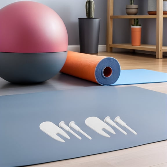 EXHUMKY Yoga Ball Plug Replacement - Durable White Plastic, Wide Compatibility, Portable