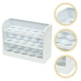 thumbnail image 1 of EXHUMKY Refrigerator Egg Rack Large Capacity White Ps Kitchen Organizer, 1 of 8