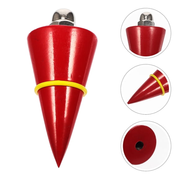 EXHUMKY Construction Plumb Vertical Weight with Line Steel 1Pack for Decoration