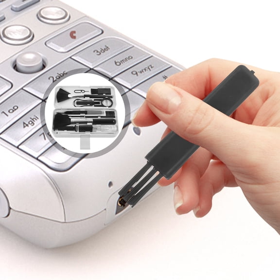 EXHUMKY 1Set Portable Laptop Cleaner Kit with Delicate Tools for Keyboard and Earphone Dust Removal