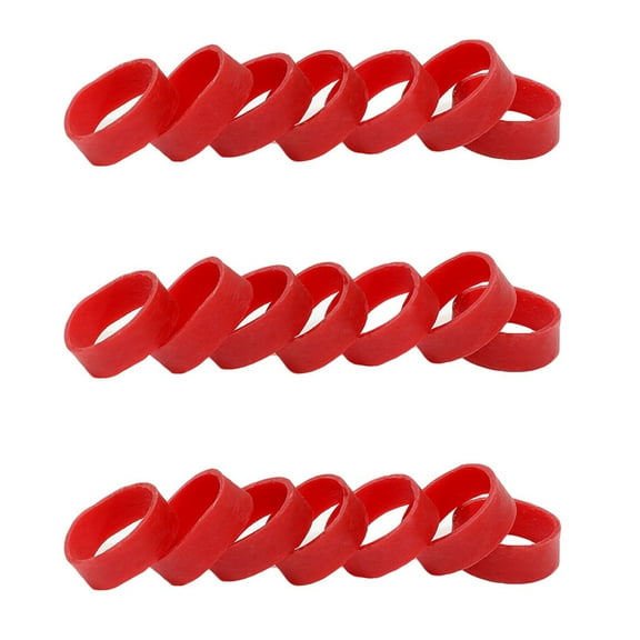 EXHUMKY 1Set Red Ski Brake Attachment Rubber Bands for Ski Equipment 2.36X0.39X0.06in