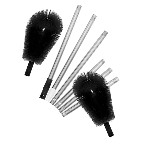 EXHUMKY Extendable Gutter Cleaning Brush Set with Multi-Angle Design for Roofs, Gutters, Downspouts and Hard-to-Reach Areas