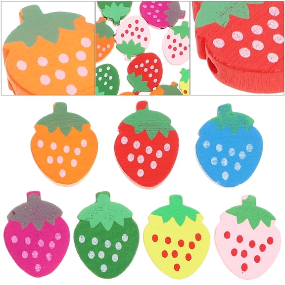 EXHUMKY Fruit Beads for Friendship Bracelet Multi-Color 1 Set 100Pcs