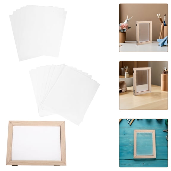 EXHUMKY A5 Paper Making Frame Kit with Blended Colors for Versatile Craft Use