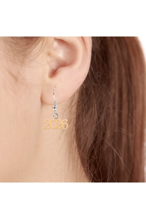 20Pcs Golden 2026 Number Charms for Graduation Party Jewelry Making Projects