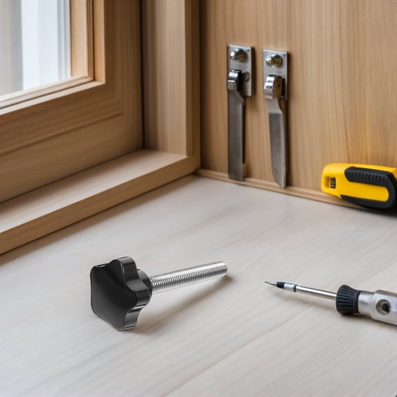 EXHUMKY 20Pcs Threaded Hand Tightening Knobs Star Shaped for Woodworking Tool Replacement