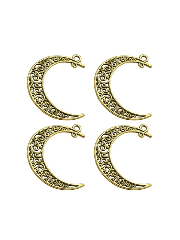 Golden Moon Pendant Charms Set Alloy DIY Jewelry Making 20Pcs