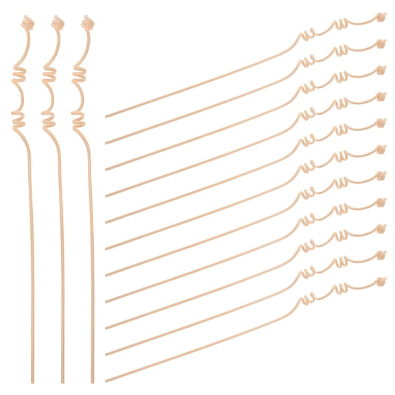 EXHUMKY 20pcs Diffuser Reed Sticks Room Scent Sticks Light Yellow Bamboo Fragrance Diffusion Living Room