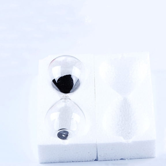 EXHUMKY Black Glass Decorative Timer for Living Room Office Desk Modern Home Decor 1 Piece