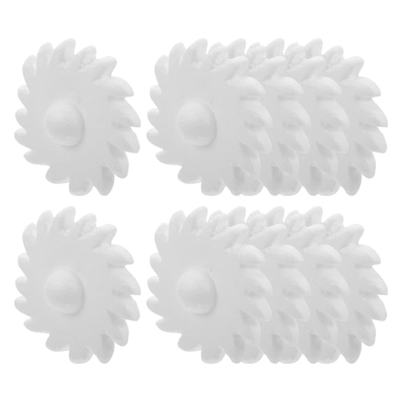 EXHUMKY 25pcs Foams Solar System Balls for Children White Painting Decoration DIY Crafts