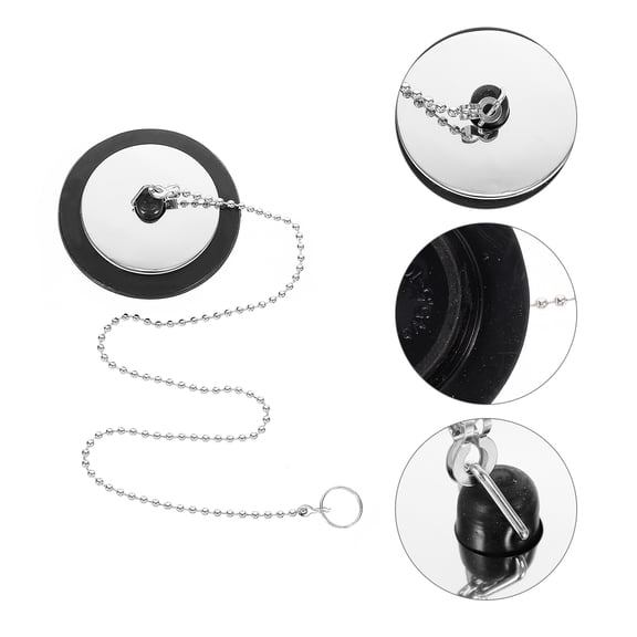 EXHUMKY 2Pcs Bathtub Sealing Plug for Homeowners 6.5x0.39in