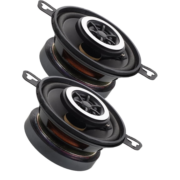 EXHUMKY 2-Pack Black Car Audio Speaker Set for Clear Sound Quality and Enhanced In-Car