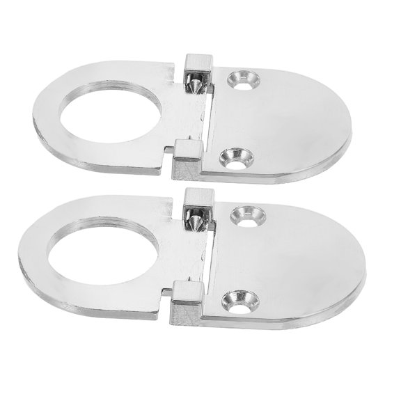 EXHUMKY 2Pcs Embedded Cabinet Handle Set Plated Silver Zinc Alloy Hidden Invisible Design for Sliding Doors and Drawers