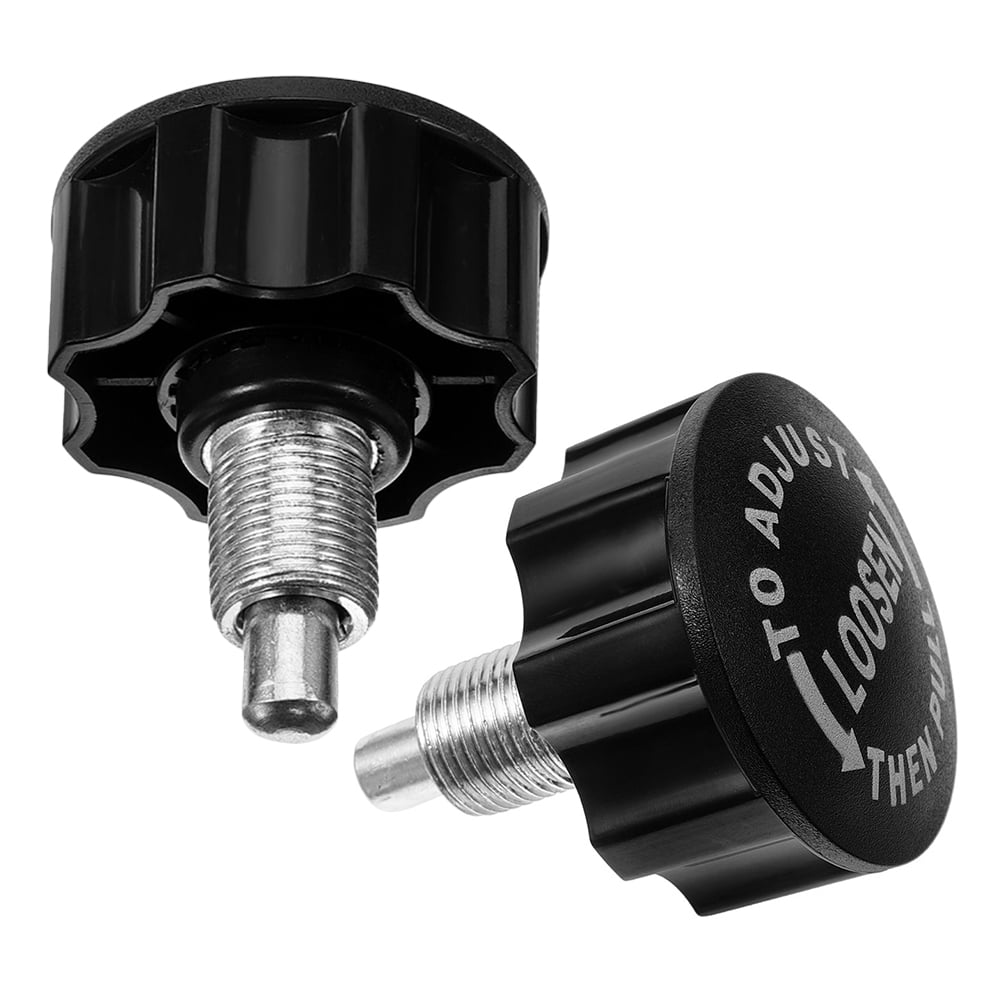 EXHUMKY 2Pcs Black ABS Pull Pin Spring Knobs with Flexible Rotation for ...