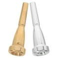thumbnail image 1 of EXHUMKY 2Pcs Metal Trumpet Mouthpiece Assorted Color Replacement Accessory for Musical Instruments, 1 of 8