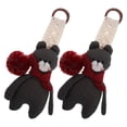 thumbnail image 1 of EXHUMKY 2Pcs Soft Plush Coffee Keychain for Car Keys Backpack Purse and Handbag Decoration, 1 of 7