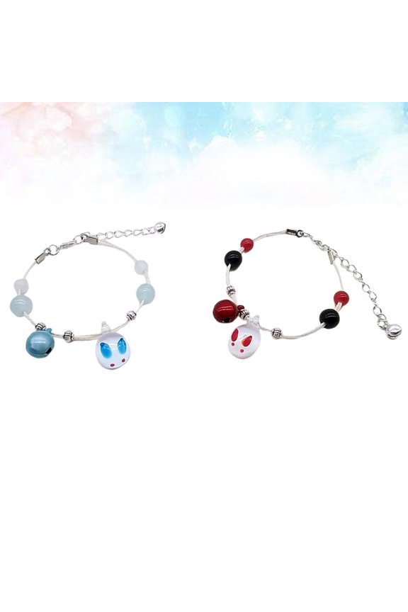 Bracelets for Women Trendy Classic Fashionable Ceramic Red 2Pcs