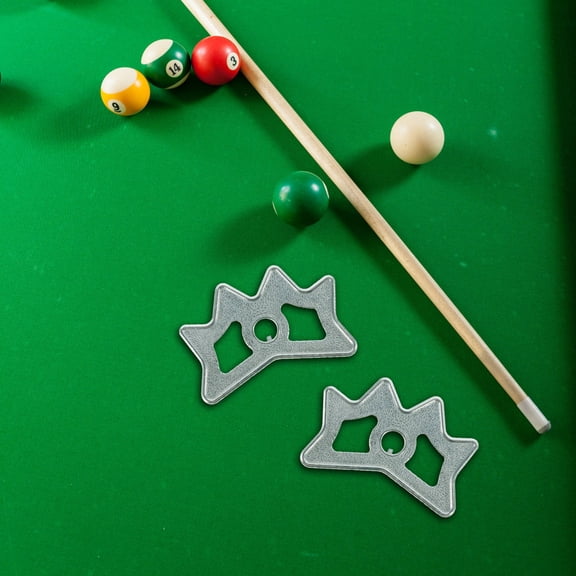 EXHUMKY 2Pcs Metal Billiards Cue Support Portable Pool Cue Rack Holder for Home and Game Room