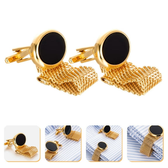 EXHUMKY 2Pcs Metal Blazer Button Golden Oval Copper Diy For Diy Projects