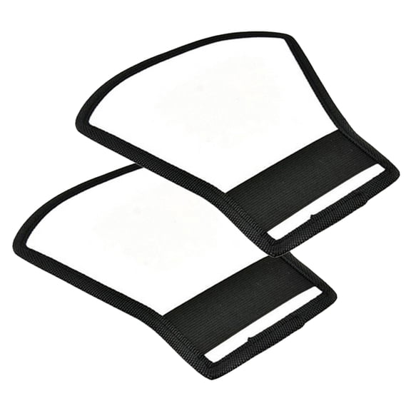 EXHUMKY 2Pcs Photo Reflector Universal Flash Diffuser for Photography Equipment Silver 18.5x7.9in