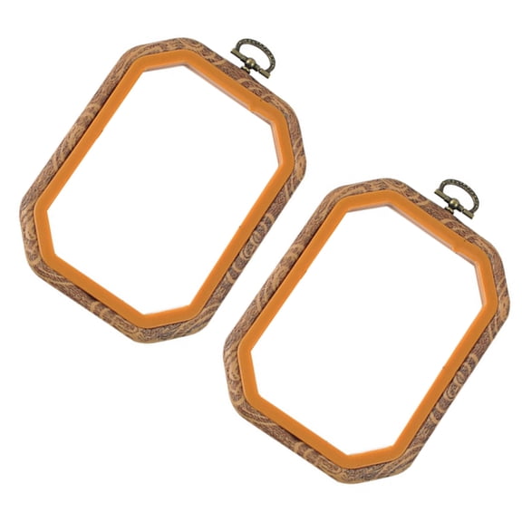 EXHUMKY 2-Piece Wooden Embroidery Hoop Set in Assorted Colors for Crafting, Projects, and Wall Art Decoration