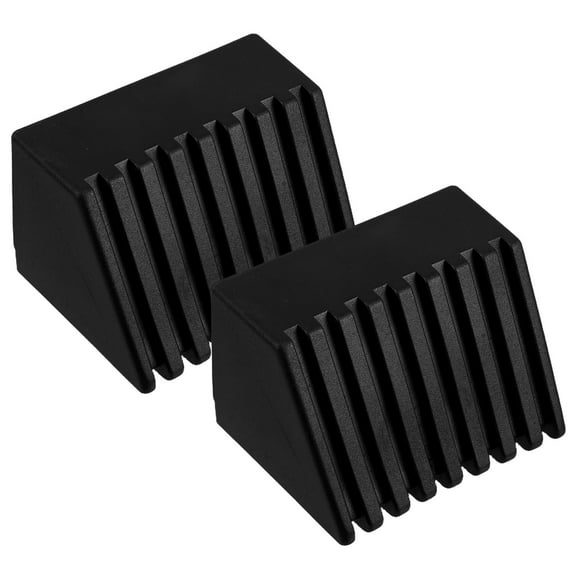 EXHUMKY 2Pcs Square End Cap Rubber Fitness Equipment End Cap Plastic for Home Use