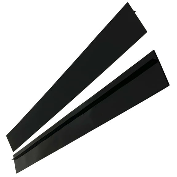 EXHUMKY 2Pcs Stove Counter Gap Cover T-shape Silicone Black Stove Space Filler Easy Clean and Non-slip for Cookers