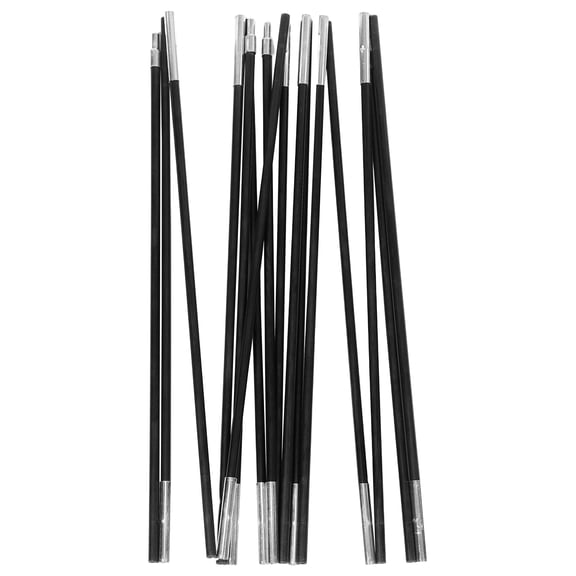 EXHUMKY 2Pcs Tent Pole Black Lightweight and Compact Easy Assembly for Awning Support and Camping