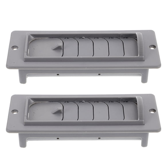 EXHUMKY 2-Pack ABS Car Air Conditioning Vent Grilles Compatible with Trucks and Excavators