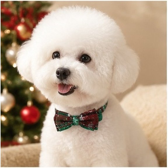 EXHUMKY 2pcs Christmas PET Collar Adjustable Cloth Cat for Dogs and Cats