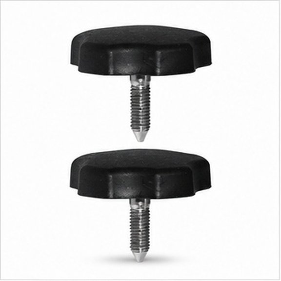 EXHUMKY 2Pcs Black Window Frame Knob with Stainless Steel for Soft-Top Window Frame