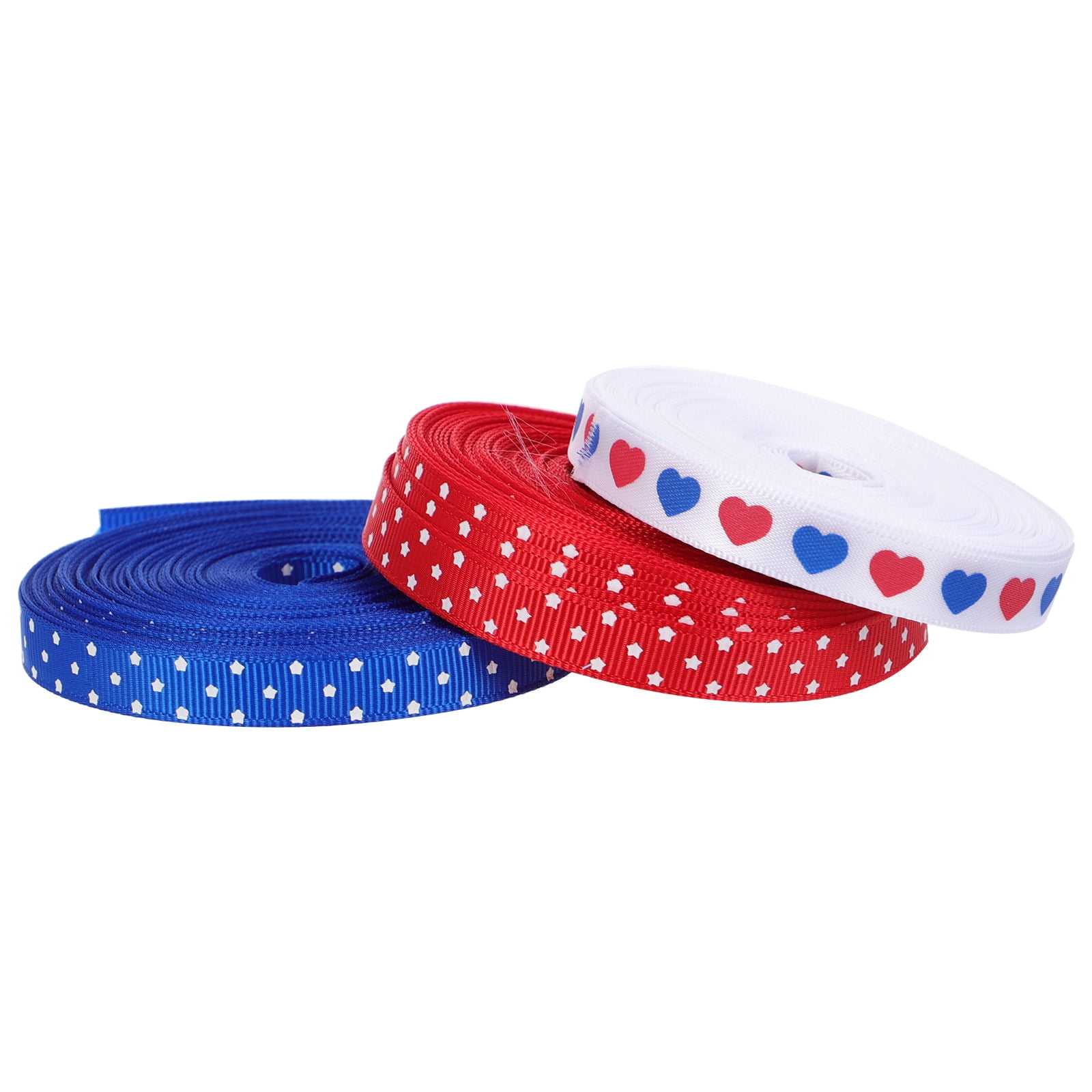 EXHUMKY Assorted Color Independence Day Ribbons for Adornment Premium ...