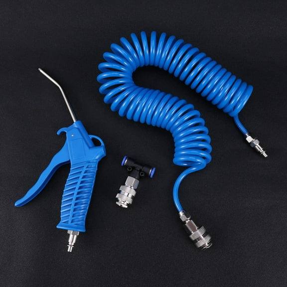 EXHUMKY 3-Piece Set High Blower for Car Dust Removal Blue 19.7 x 2 x 0.4in