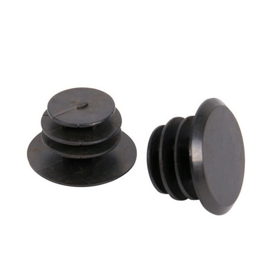 EXHUMKY 30Pcs Strong Plastic Handlebar Caps for Bike Handle Grips with Easy Mount Black