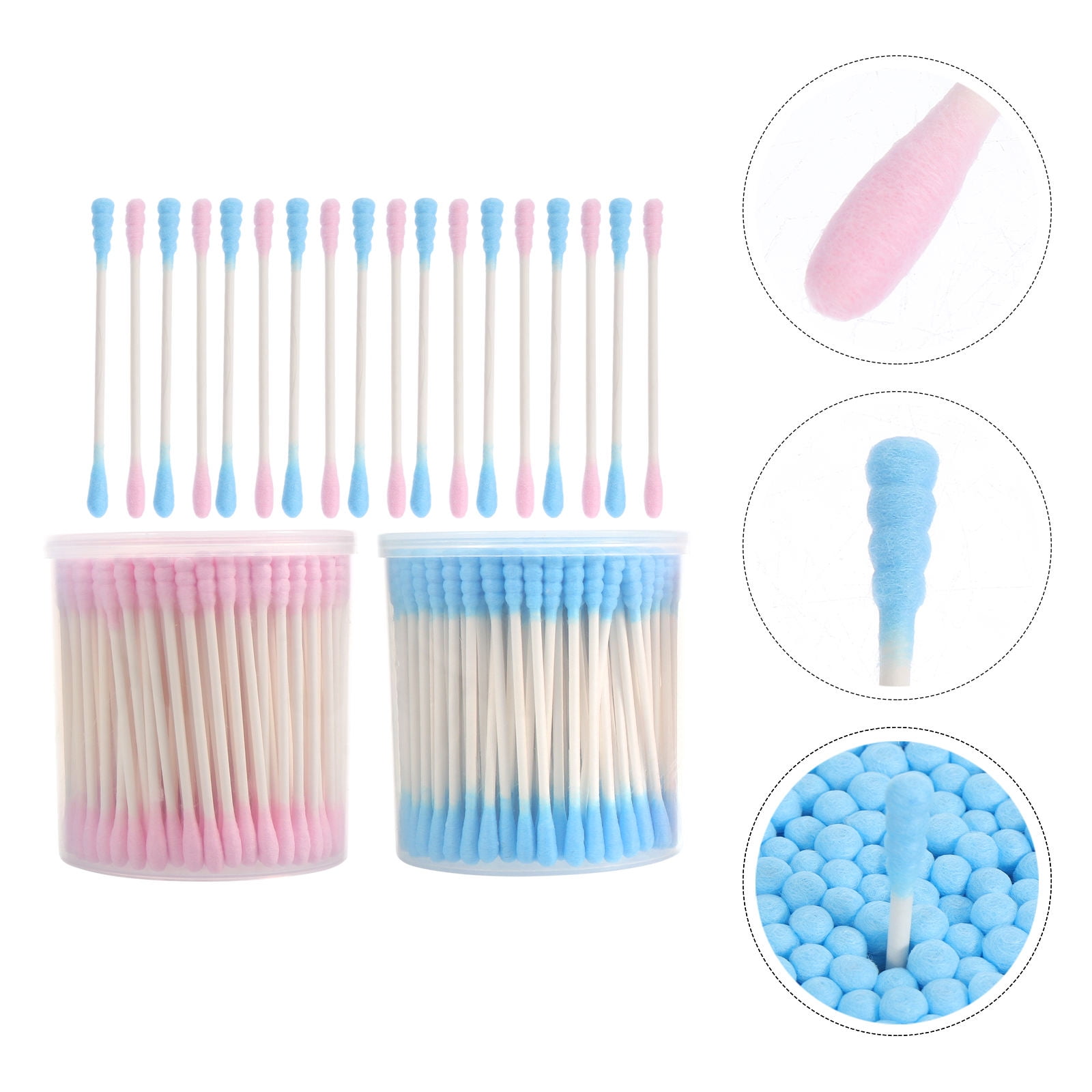 EXHUMKY Precision Tip Cotton Swabs Degreasing Cotton 400Set 2 9In