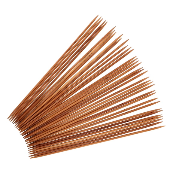 EXHUMKY 36-Piece Premium Knitting Needle Set with Carbonized Finish, Ideal for Wool Crafts, Home Projects, and Knitting Enthusiasts