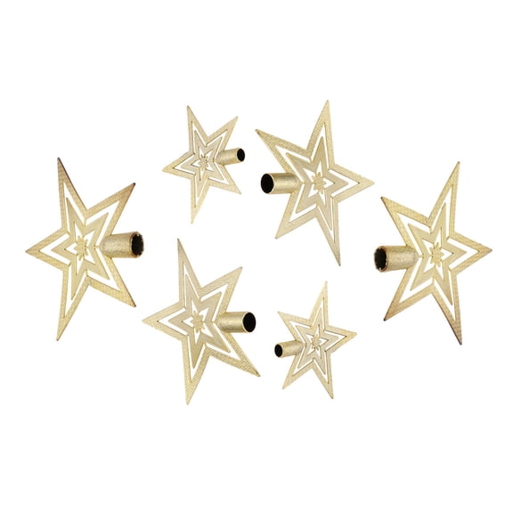 EXHUMKY 3Pcs Five Pointed Star Tree Decorations Plastic Star For Tree For Friends