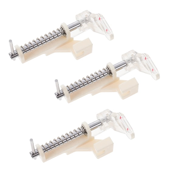 EXHUMKY White Sewing Machine Presser Feet Set, 3 Pieces Plastic & Zinc Alloy for Quilting, Patchwork, and Sewing Projects