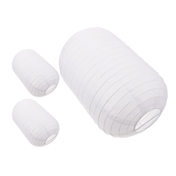 EXHUMKY 3Pcs White Paper Lantern Lamps Shade for Floor Lamp Replacement and Hanging Decor