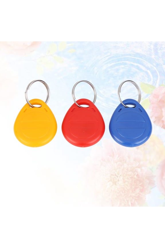 3-Pack Assorted Color Door Access ID Cards with Material for Employee Attendance Tracking