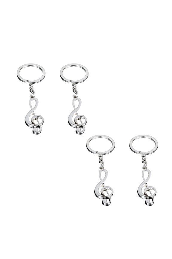 4PCS Creative Keychains with Musical Theme Design Instrument Keychain for Everyday Use