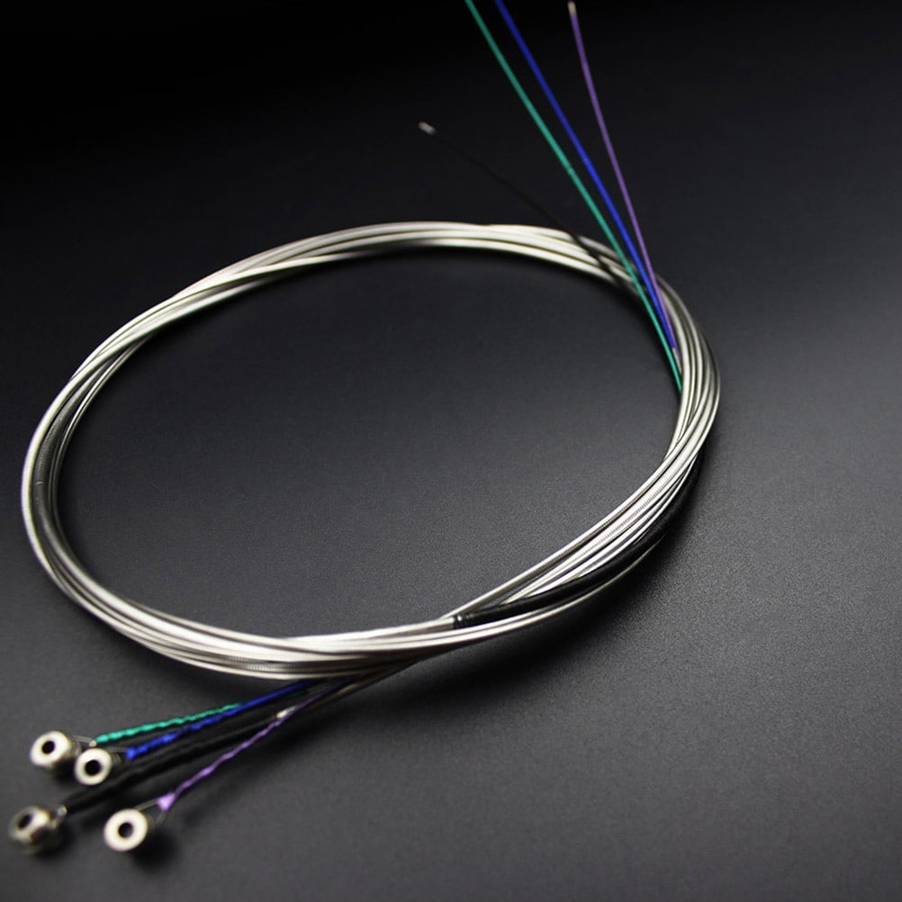 EXHUMKY 4Pcs Cello Replacement String Stainless Steel Clear Sound Resonant Music Practice 15X14X0.1CM