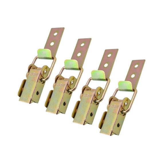 EXHUMKY 4Pcs Golden Lock Clasp Buckle Latch for Diy Leather Craft Handbag Accessories