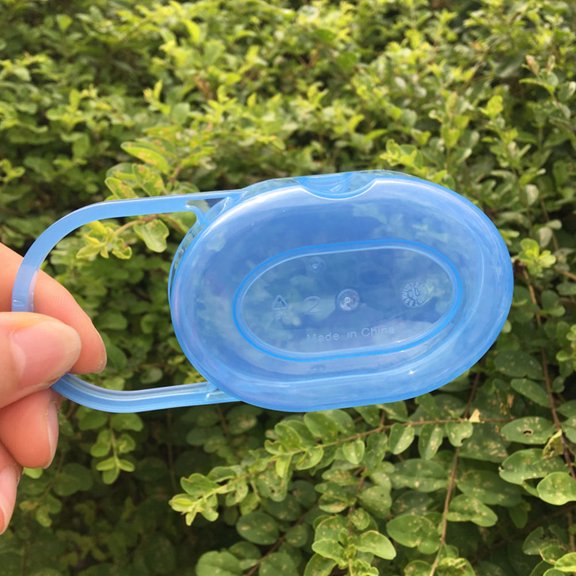 EXHUMKY Pacifier Cover Case PP Material Assorted Colors 4 Pieces Baby Pacifier Storage