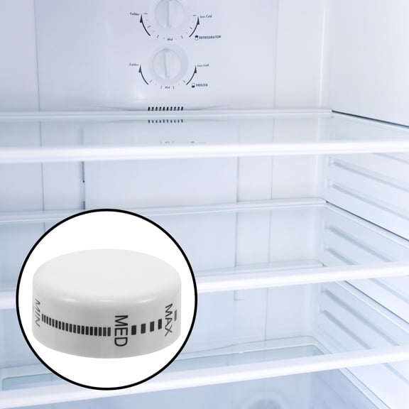 EXHUMKY ABS Refrigerator Temperature Control Knobs, White with Clear Markings, Easy to Adjust, Set of 4 for Home Use