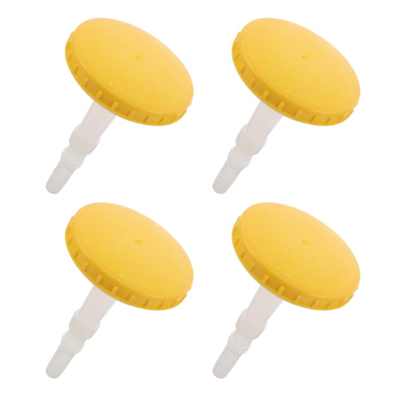 EXHUMKY 4Pcs Portable Yellow Garden Watering Nozzles Compatible with Flexible Hose Irrigation