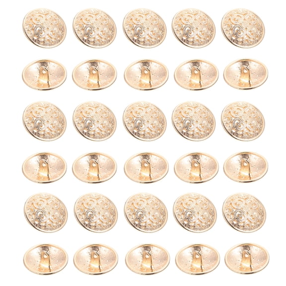 EXHUMKY 50 Pack Alloy Sewing Buttons, Hollow Decorative Replacement Buttons for Coats, Shirts, Crafts, Use