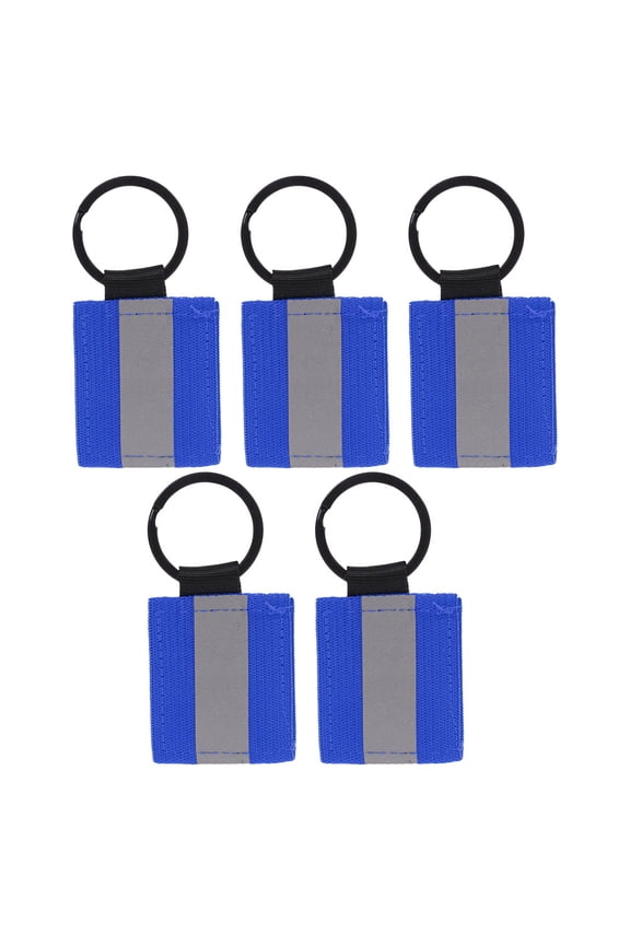 Blue Reflective Backpack Accessories Nylon High Visibility 5Pcs