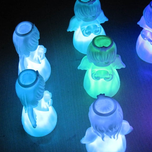 EXHUMKY Angel LED Lights Romantic Portable Night Lamp for Bedroom and Living Room